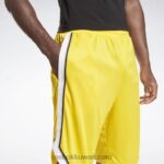رجال دائما أصفر شورت شبكي جاهز للتمارين الرياضية Reebok 0NZ0F1358 - Image 5