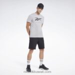 رجال رمادي نقي 3 سلسلة الرسم ناقلات تي شيرت Reebok 0NZ0F1244 - Image 2