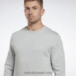 رجال رمادي نقي 3 ناقل الهوية الصوف طاقم من النوع الثقيل Reebok 0NZ0F1248 - Image 5