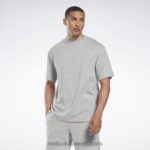رجال رمادي نقي 3 هوية ناقلات تي شيرت Reebok 0NZ0F1271
