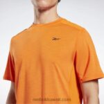 رجال سحق أورانج S23-r أكتيفشيل رياضي تي شيرت Reebok 0NZ0F1282 - Image 4