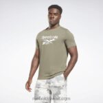 رجال صياد الأخضر الهوية الحديثة كامو تي شيرت Reebok 0NZ0F1184