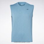 رجال فولاذي أزرق s23-r أكتيفشيل بلا أكمام تي شيرت Reebok 0NZ0F1325 - Image 6