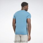 رجال فولاذي أزرق s23-r تي شيرت كلاسيكيات الهوية Reebok 0NZ0F1232 - Image 3
