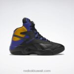 رجال قلب أسود / أرجواني غامق / ذهب جماعي شق عتاق احذية كرة السلة Reebok 0NZ0F1034