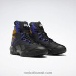 رجال قلب أسود / أرجواني غامق / ذهب جماعي شق عتاق احذية كرة السلة Reebok 0NZ0F1034 - Image 3