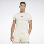 رجال كلاسيكي أبيض تي شيرت ليس ميلز ميوكنيت Reebok 0NZ0F1332