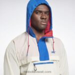 رجال كلاسيكي أبيض سترة أنوراك خفيفة الوزن منسوجة Reebok 0NZ0F1230 - Image 6