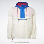 رجال كلاسيكي أبيض سترة أنوراك خفيفة الوزن منسوجة Reebok 0NZ0F1230 - Image 8