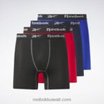 رجال متعدد 4-حزمة موجزات الملاكم الأداء Reebok 0NZ0F1127 - Image 8