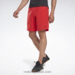 رجال ناقلات الأحمر شورت جاهز للتمارين الرياضية Reebok 0NZ0F1135