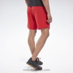 رجال ناقلات الأحمر شورت جاهز للتمارين الرياضية Reebok 0NZ0F1135 - Image 3