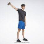 رجال ناقلات الأزرق أداء معتمد للقوة + شورت Reebok 0NZ0F1328 - Image 2