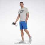 رجال ناقلات الأزرق شورت جاهز للتمارين الرياضية Reebok 0NZ0F1160 - Image 2