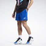 رجال ناقلات الأزرق شورت شبكي لدوري المدينة Reebok 0NZ0F1237
