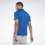 رجال ناقلات الأزرق قميص بولو جاهز للتمارين الرياضية Reebok 0NZ0F1256 - Image 3