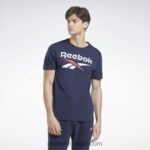 رجال ناقلات البحرية تي شيرت بشعار الماركة Reebok 0NZ0F1167