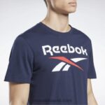 رجال ناقلات البحرية تي شيرت بشعار الماركة Reebok 0NZ0F1167 - Image 4