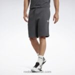 رجال هيذر رمادي غامق السراويل الصوف الهوية Reebok 0NZ0F1203