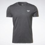 رجال هيذر رمادي غامق تي شيرت كلاسيكيات الهوية Reebok 0NZ0F1209 - Image 6