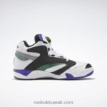 رجال ftwr أبيض / قلب أسود / أخضر داكن شاك فوز مضخة أحذية كرة السلة Reebok 0NZ0F1039 - Image 2