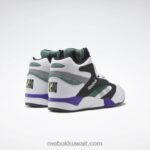 رجال ftwr أبيض / قلب أسود / أخضر داكن شاك فوز مضخة أحذية كرة السلة Reebok 0NZ0F1039 - Image 4
