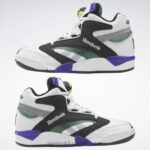 رجال ftwr أبيض / قلب أسود / أخضر داكن شاك فوز مضخة أحذية كرة السلة Reebok 0NZ0F1039 - Image 9
