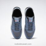 رمادي بارد 6 / أزرق أردواز / أسود أساسي أحذية جلدية كلاسيكية Reebok 0NZ0F39 - Image 8