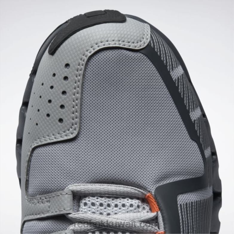 رمادي نقي 3 / رمادي نقي 7 / برتقالي سحق s23-r حذاء زيجويلد تريل 6 للرجال Reebok 0NZ0F1059 - Image 7