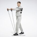 رمادي نقي 3 هوية ناقلات متماسكة السراويل المسار Reebok 0NZ0F391 - Image 2