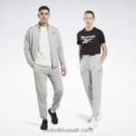 رمادي نقي 3 هوية ناقلات متماسكة السراويل المسار Reebok 0NZ0F391
