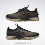 زيتوني حديث / لب أسود / كاكي بري حذاء جوراسيك وورلد نانو إكس 2 أدفينتشر للرجال Reebok 0NZ0F1052 - Image 3
