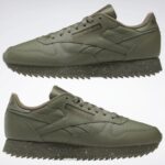 صياد اخضر / نقي رمادي 3 / اخضر جيشي أحذية جلدية كلاسيكية تموج Reebok 0NZ0F238 - Image 9