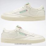 طباشير / بيبر وايت / غلين جرين حذاء كلوب سي 85 فنتاج Reebok 0NZ0F11 - Image 10