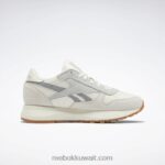 طباشير / رمادي نقي 2 / فضي غير لامع الأحذية الجلدية الكلاسيكية sp للنساء Reebok 0NZ0F179 - Image 2