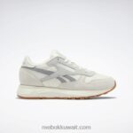 طباشير / رمادي نقي 2 / فضي غير لامع الأحذية الجلدية الكلاسيكية sp للنساء Reebok 0NZ0F179