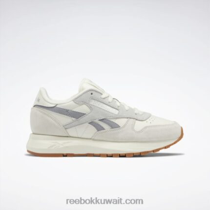 طباشير / رمادي نقي 2 / فضي غير لامع الأحذية الجلدية الكلاسيكية sp للنساء Reebok 0NZ0F179