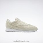 غطاء رملي / أبيض ftwr / رمادي بارد 2 حذاء ايمز جلدي كلاسيكي Reebok 0NZ0F536