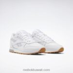 فتور أبيض / رمادي بارد 2 / طباشير أحذية نسائية جلدية كلاسيكية Reebok 0NZ0F223 - Image 3