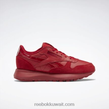 فلاش أحمر / بورجوندي كلاسيكي الأحذية الجلدية الكلاسيكية sp للنساء Reebok 0NZ0F231