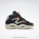 قلب أسود / أبيض كلاسيكي / طباشير سؤال مضخة أحذية كرة السلة Reebok 0NZ0F91 - Image 2