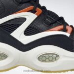 قلب أسود / أبيض كلاسيكي / طباشير سؤال مضخة أحذية كرة السلة Reebok 0NZ0F91 - Image 8