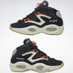 قلب أسود / أبيض كلاسيكي / طباشير سؤال مضخة أحذية كرة السلة Reebok 0NZ0F91 - Image 10