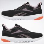 قلب أسود / أرجواني مشبع / توهج برتقالي حذاء فليكساجون فورس 4 نسائي للتدريب Reebok 0NZ0F254 - Image 9