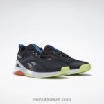 قلب أسود / رمادي نقي 6 / برتقالي سحق s23-r حذاء تدريب nanoflex tr 2.0 للرجال Reebok 0NZ0F1199 - Image 3