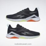 قلب أسود / رمادي نقي 6 / برتقالي سحق s23-r حذاء تدريب nanoflex tr 2.0 للرجال Reebok 0NZ0F1199 - Image 9
