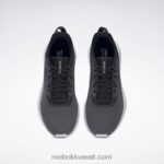 قلب أسود / رمادي نقي 7 / التقى أملس حذاء فليكساجون فورس 4 نسائي للتدريب Reebok 0NZ0F221 - Image 6
