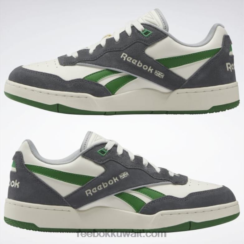 كلاسيك أبيض / رمادي نقي 7 / غلين جرين bb 4000 ii حذاء كرة السلة Reebok 0NZ0F85 - Image 9