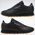 كور أسود / رمادي نقي 5 / ريبوك صمغ المطاط 03 أحذية جلدية كلاسيكية Reebok 0NZ0F78 - Image 9