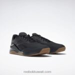 كور أسود / رمادي نقي 8 / ريبوك صمغ المطاط 03 حذاء تدريب نانو x2 للرجال Reebok 0NZ0F1026 - Image 4